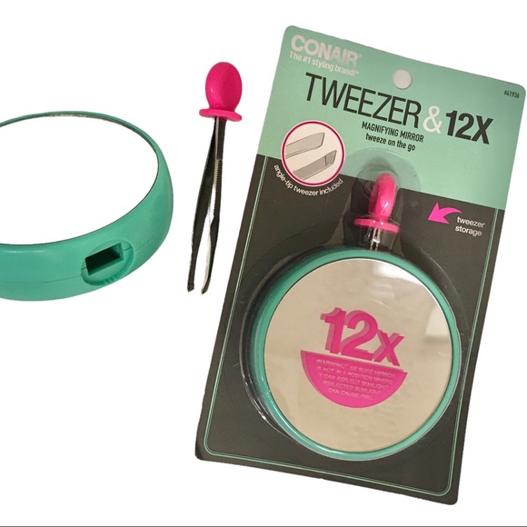 Conair Makeup Tweezer 2x Magnifying 3 Mirror Conair Angle Tip